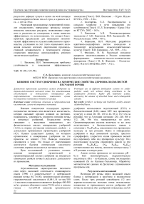 Влияние систем удобрения на химические свойства дерново-подзолистой песчаной почвы