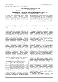 Экономическая оценка реализации ресурсного потенциала свеклосахарной отрасли в Орловской области