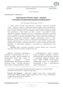 Ментальная структура «Удача – Неудача» в русской и итальянской языковых картинах мира