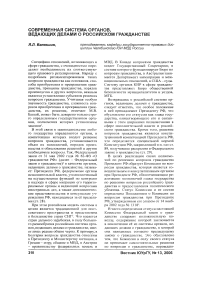 Современная система органов, ведающих делами о российском гражданстве