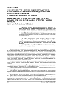 Обеспечение прочностной надежности дорожно-строительной техники на основе моделирования процессов эксплуатации