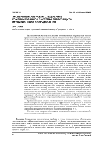 Экспериментальное исследование комбинированной системы виброзащиты прецизионного оборудования