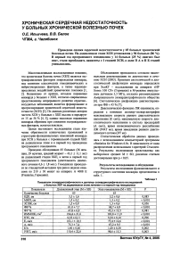 Хроническая сердечная недостаточность у больных хронической болезнью почек