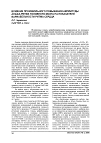 Влияние произвольного повышения амплитуды альфа-ритма головного мозга на показатели вариабельности ритма сердца