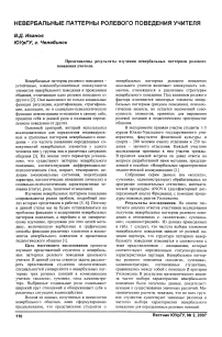 Невербальные паттерны ролевого поведения учителя