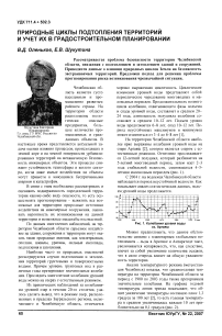 Природные циклы подтопления территорий и учет их в градостроительном планировании