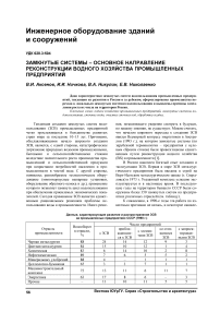 Замкнутые системы - основное направление реконструкции водного хозяйства промышленных предприятий