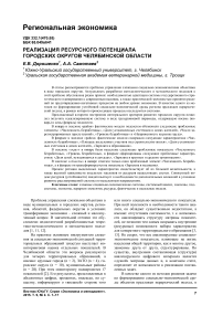 Реализация ресурсного потенциала городских округов Челябинской области