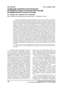 Тенденции развития логистических интеллектуальных транспортных систем на федеральных трассах России