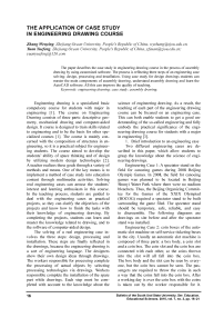 The application of case study in engineering drawing course