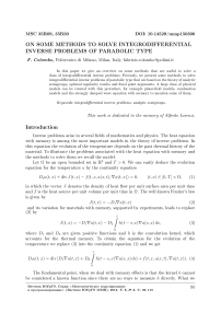On some methods to solve integrodifferential inverse problems of parabolic type