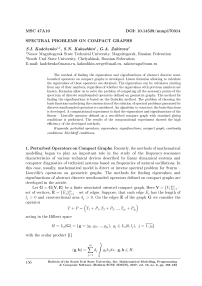 Spectral problems on compact graphs