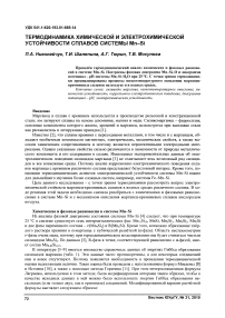 Термодинамика химической и электрохимической устойчивости сплавов системы Mn-Si