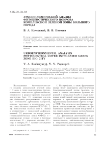 Урбоэкологический анализ фитоценотического покрова комплексной зеленой зоны большого города