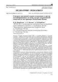 Синдром внезапной смерти младенцев и другие ассоциированные со сном случаи младенческой смертности (на примере Республики Коми)