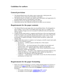 Guidelines for authors