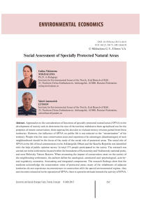 Social assessment of specially protected natural areas