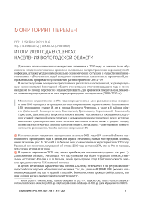 Итоги 2020 года в оценках населения Вологодской области