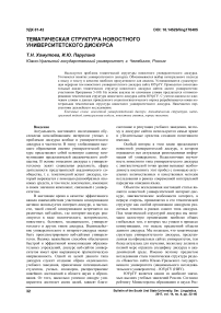 Тематическая структура новостного университетского дискурса