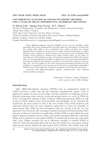 Convergence analysis of linear multistep methods for a class of delay differential-algebraic equations