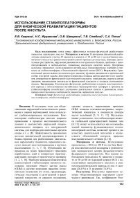 Использование стабилоплатформы для физической реабилитации пациентов после инсульта