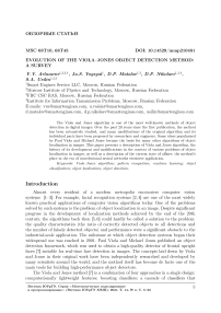 Evolution of the Viola - Jones Object Detection Method: a Survey
