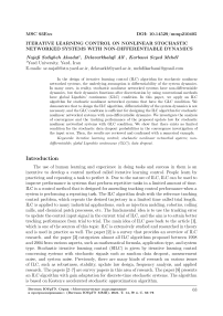 Iterative Learning Control on Nonlinear Stochastic Networked Systems with Non-Differentiable Dynamics