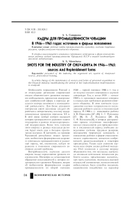 Кадры для промышленности Чувашии в 1946-1965 годах: источники и формы пополнения