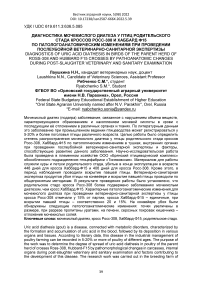 Диагностика мочекислого диатеза у птиц родительского стада кроссов Росс-308 и Хаббард Ф15 по патологоанатомическим изменениям при проведении послеубойной ветеринарно-санитарной экспертизы