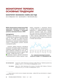 Мониторинг экономики: ноябрь 2023 года