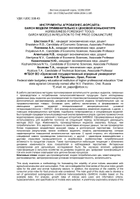 Инструменты агробизнес-форсайта: GARCH модели применительно к ценовой коньюнктуре