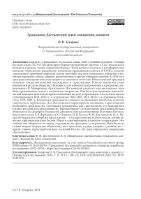 Гражданин Достоевский: идея, концепция, концепт