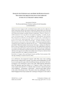 Socrates the Athenian sage and Khor the Russian peasant: The character through the eyes of the narrator of one of I. S. Turgenev’s short stories