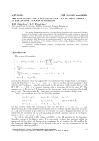 The Linearized Oskolkov System of the Highest Order in the Avalos-Triggiani Problem
