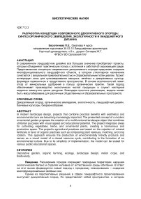 Разработка концепции современного декоративного огорода: синтез органического земледелия, экологичности и ландшафтного дизайна