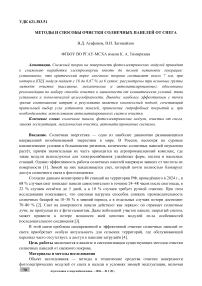 Методы и способы очистки солнечных панелей от снега