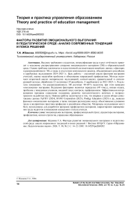 Факторы развития эмоционального выгорания в педагогической среде: анализ современных тенденций и поиск решений