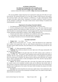 Manuscript Submission Guidelines