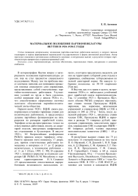 Материальное положение партноменклатуры Якутии в 1920-1930-е годы