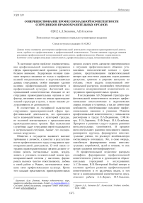 Совершенствование профессиональной компетентности сотрудников правоохранительных органов