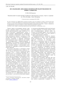 Исследование динамики физической подготовленности юных самбисток