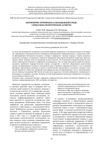 Восприятие терроризма в молодежной среде: социально-политические аспекты