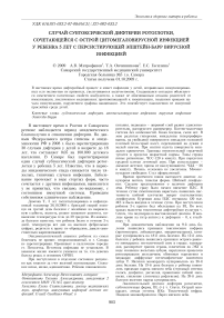 Случай субтоксической дифтерии ротоглотки, сочетающейся с острой цитомегаловирусной инфекцией у ребенка 5 лет с персистирующей Эпштейн-Барр вирусной инфекцией