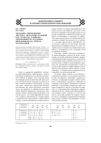 Методика применения листов с печатной основой как средства развития автономности младших школьников на уроках математики