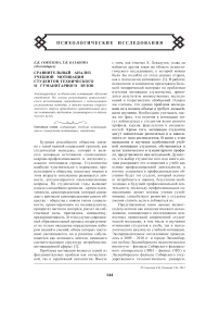 Сравнительный анализ учебной мотивации студентов технического и гуманитарного вузов