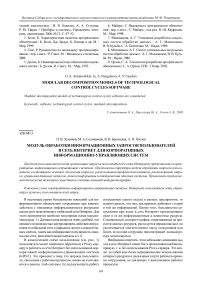 Модуль обработки информационных запросов пользователей в сеть интернет для корпоративных информационно-управляющих систем