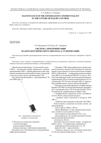 Система электропитания малого космического аппарата "Студенческий"