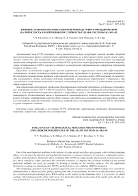 Влияние технологических режимов микродугового оксидирования на пористость и коррозионную стойкость сплава системы Al-Mg-Sc