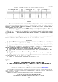 Влияние геометрических параметров обделки на напряженно-деформированное состояние заглубленного тоннеля