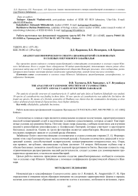 Анализ таксономического спектра цианобактерий солоноватых и соленых озер Южного Забайкалья